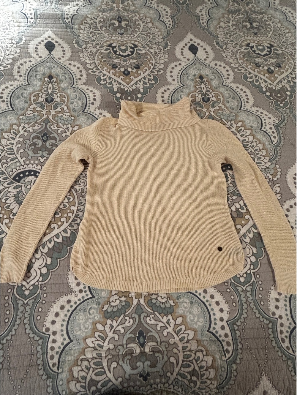 Lauren Ralph Lauren Women's Beige Turtleneck Sweater Size Small